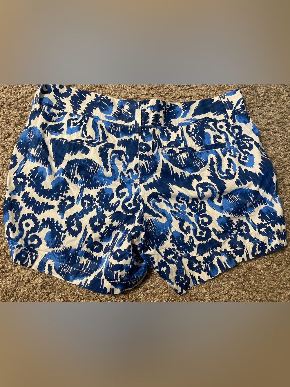 Lilly Pulitzer Navy Beach Bathers Women’s 8 The Callahan Short Shorts - Picture 2 of 7